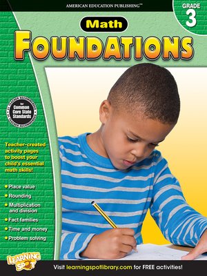 cover image of Math Foundations, Grade 3
